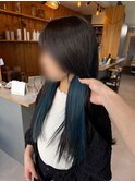 イヤリングカラー×ターコイズネイビー