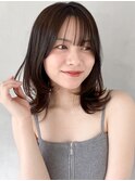 外ハネボブレイヤーカット艶感デジタルパーマエアリーカール