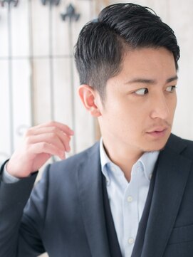 モッズヘアー メン 戸田公園店(mod's hair men) ブラック七三オールバック清潔感就活リクルートヘアi戸田公園