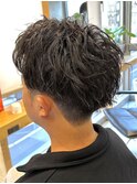 調布メンズパーマフェザーパーマシャドウパーマセンターパート