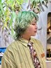 ★ブリーチ履歴★前髪カット+前髪ブリーチパーマ