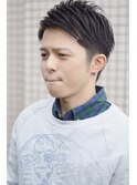 最新！！ＮＥＯツーブロック×七三ショート　ニュアンスパーマ