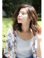 ミエル ヘア 新宿(miel hair)&nbsp;【miel hair新宿】やわらか大人のグロスミディー