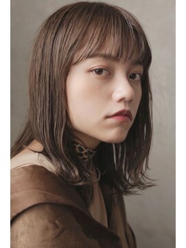 ソイ コンク 下北沢(soi conc) オリーブアッシュ×ミディアムヘア 【下北沢ELICA】