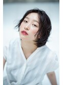 【奈良/富雄nao*c】長めバンク☆大人かわいいラフショートヘア