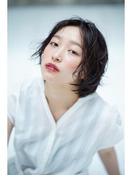 ナオシ トレス 富雄店(nao*c tres) 【奈良/富雄nao*c】長めバンク☆大人かわいいラフショートヘア