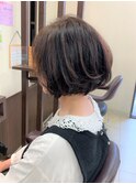 首が長く見える美フォルムボブ☆