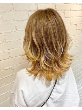 ヴァンカウンシル 春日井店(VAN COUNCIL) ミルクティーグラデーションイエロー