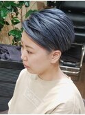 ★MIYAVIさんぽいネイビーグレーハンサムショート【SOMEBRIDGE】
