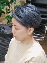 サムブリッジ(SOMEBRIDGE)&nbsp;★MIYAVIさんぽいネイビーグレーハンサムショート【SOMEBRIDGE】