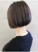 ミニボブ 前下がり イルミナカラー 小顔