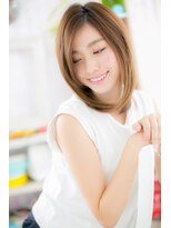 ミック 日暮里店(miq) イヤリングカラーで魅せる★ツヤ髪ロングウルフb1