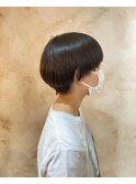 黒髪マッシュ/マニッシュショート/アッシュブラック
