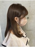 ベージュ/透け感ベージュ