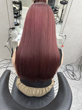 ロンド マーレ 天神大名店(Lond mare) ピンクブラウン/暖色カラー/カシスピンク/韓国ヘア/顔周りカット