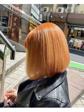 ルーム(Room) 韓国ボブ/タンバルモリ/オレンジカラー/ビタミンカラー