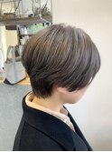白髪ぼかしハイライト×大人ショート