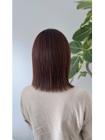 チョキナ(chokina.)&nbsp;切りっぱなしボブ×ルビーブラウン
