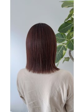 チョキナ(chokina.) 切りっぱなしボブ×ルビーブラウン