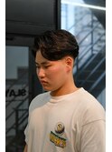 波巻きハイライトアップバングツーブロックマッシュ