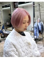 ヲタク(wotaku.)&nbsp;ピンクカラーケアブリーチペールピンクハイトーンカラーリタッチ