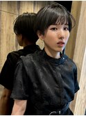 【 タイトラインショート × モード ×  ストレート 】浅野美紀