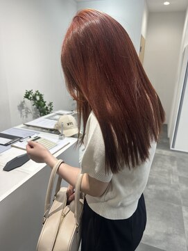 ディッシィ 立川(D'ICI) レイヤーカット/ブリーチ無しOrange brown