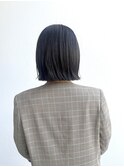 切りっぱなし大人ボブ