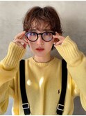 ショートボブウルフパーマショート
