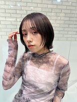 トルネード(TORNADO) フェイスレイヤーボブ前髪あり暗髪丸顔K20250213