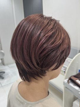 タヤ 今泉店(TAYA) ショートレイヤー◎白髪ぼかしハイライト