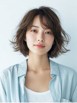 ニスル 町田店(NISURU)&nbsp;似合わせカット/大人ガーリー/ダークアッシュ/着物/町田/町田駅