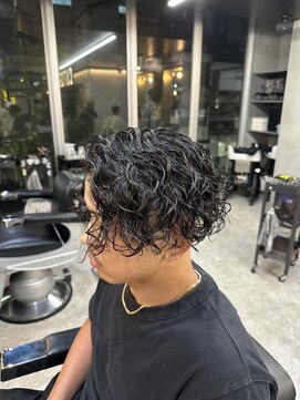 フランクスバーバーリザーブ 人形町店(FRANK’S BARBER RESERVE) メンズスパイラルパーマM