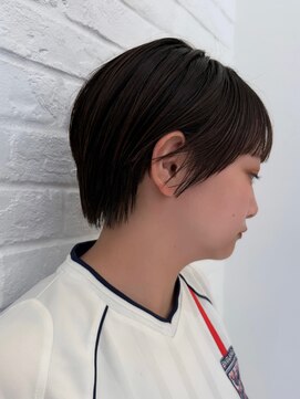 カット ドット 吉祥寺(cut.) ブリーチなしで創る◎透明感丸みショート