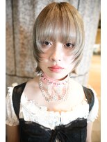 キジ(KIJI) レイヤーボブ/ミルクティーベージュ/ベージュ/ハイトーン