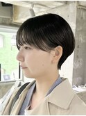 ROUIS 津田沼 丸みショート/チャコールグレー/ショートカット