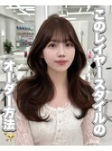 韓国ヘア レイヤー 顔まわり