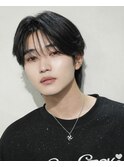メンズカットメンズヘアシースルーマッシュダウンパーマ