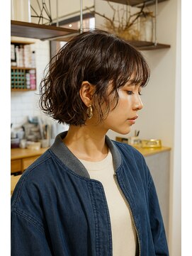 コポル(Copol) まわりと差がつく小顔ショート×ラベンダーブラウン