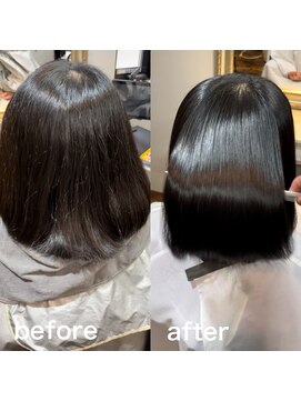 アメイズ(Amaze) 黒髪ボブ爆誕♪ツヤと柔らかさが共存するストレート