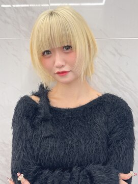 ブロンド×ボブ