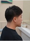 ベリーショートクロップピンパーマボックスショートフェード