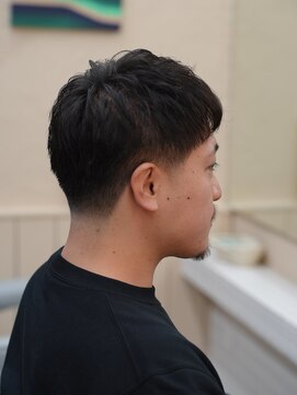 クロップピンパーマ