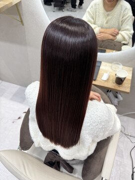 ハノン バイ リンクス 大宮(Hanon by LINKTH) ワインレッド/艶髪