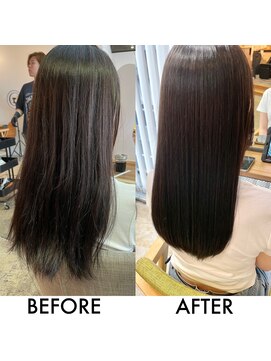 モーブ(MAUVE) 髪質改善【美髪矯正】ビフォー・アフター