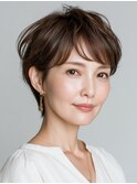 クラゲヘアー/小顔/ココアベージュ/オリーブグレー/川西