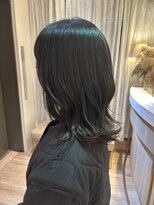 アンド ラ ブランシュ(&.La Blanche)&nbsp;大人ガーリー/ダークアッシュ/ミディアムレイヤー/髪質改善