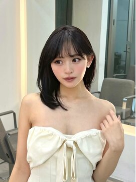 ノク(nok) イメチェンピンクベージュ前髪