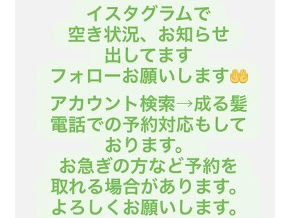 成る髪の写真