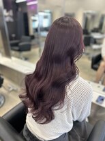 ペレ 原宿(PELE)&nbsp;ダークパープルナチュラルショート夏のヘアアレンジ原宿